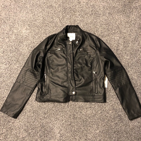 Maralyn & Me Jackets & Blazers - Maralyn & Me Leather Motorcycle Jacket XL NWT